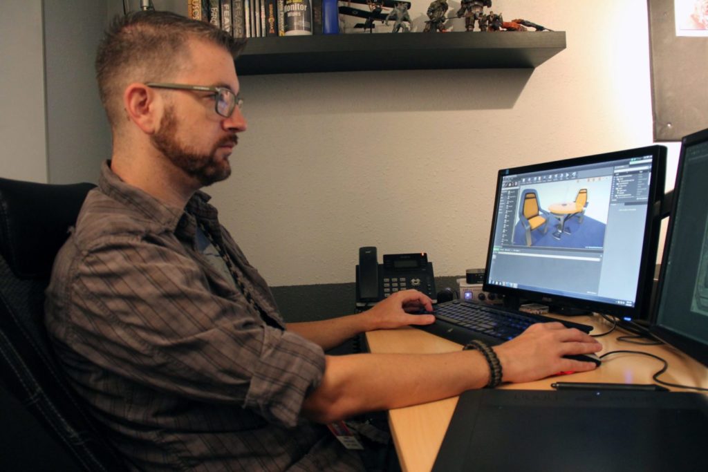 Dan Greenfield working in Unreal Engine