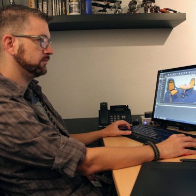 Dan Greenfield working in Unreal Engine